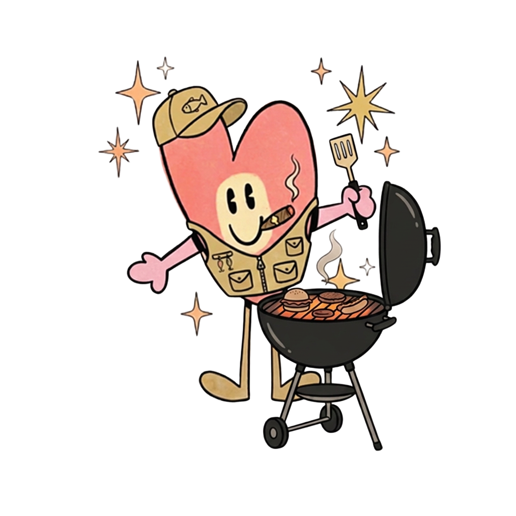 Herbie at a grill
